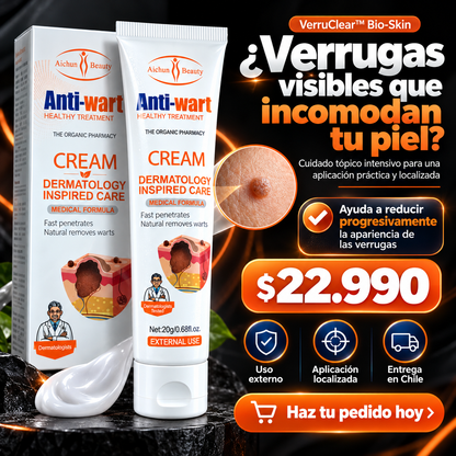 VerruClear™ Bio-Skin — Tratamiento Tópico Intensivo para Verrugas