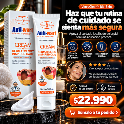 VerruClear™ Bio-Skin — Tratamiento Tópico Intensivo para Verrugas