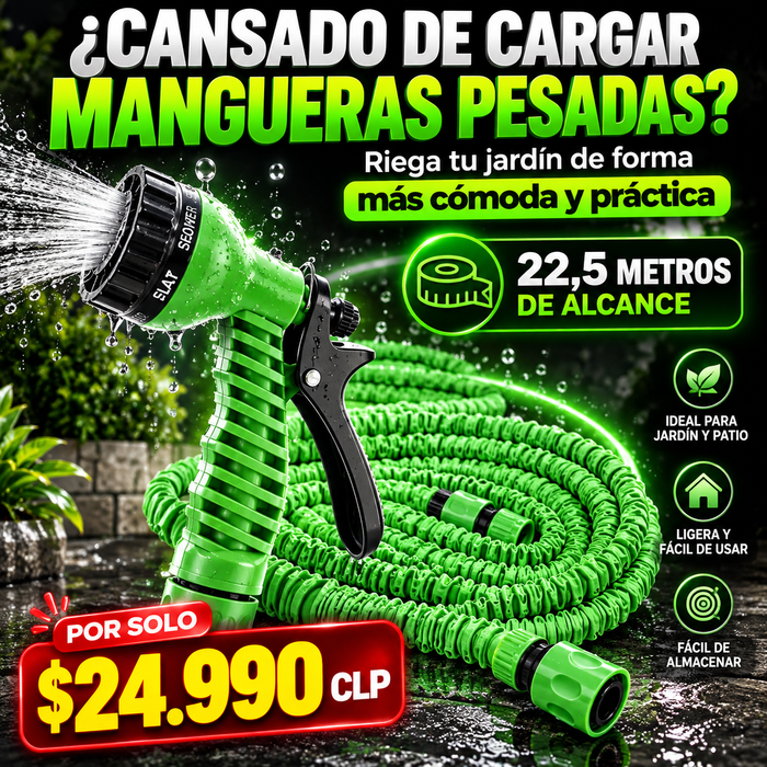 Manguera Resistente de Jardín 22.5 Metro